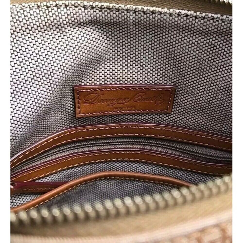 ✔️Dooney Logo Hobo Jacquard & Leather Shoulder Bag, Nina, EUC - Picture 11 of 16